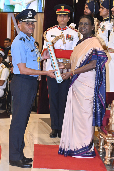 Op Sindoor heroes Air Marshal Bharti, Lt Gen Ghai among 105 awarded by President