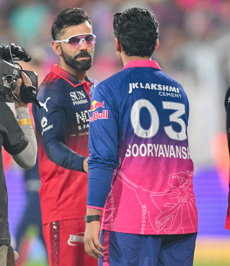 ‘Just focus on your bat and yourself’: Kohli’s advice to Vaibhav after IPL heroics