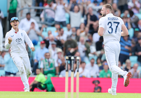 Gus Atkinson five-for guides England to 115-run win against New Zealand in 1st Test