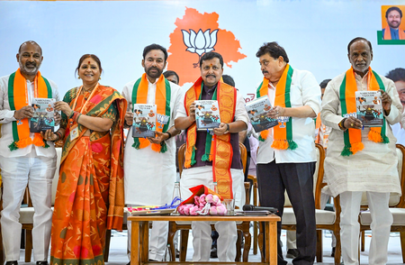 Telangana BJP leaders slam Revanth Reddy for mocking Nitin Nabin