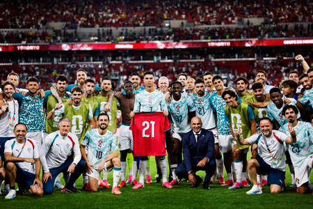 Ronaldo puts on No. 21 shirt to honour Diogo Jota after Portugal’s win