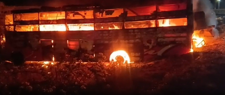 Raj bus fire: Six charred victims identified via DNA testing; bodies handed over to families