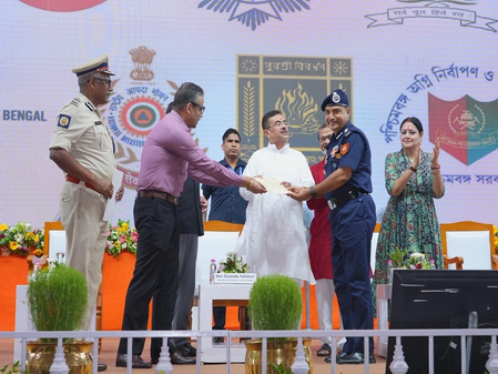 CM Adhikari honours Taratala rescue teams, unveils Rs 200cr disaster preparedness plan