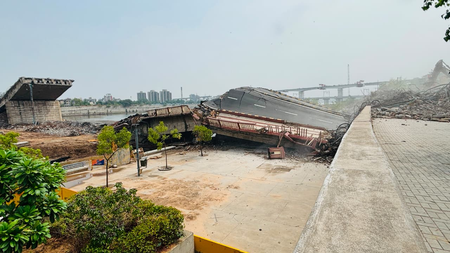 Five more spans of Ahmedabad’s Subhash Bridge dismantled safely
