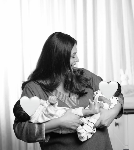 Divyanka Tripathi gives a glimpse of her twins cradled in her arms, lovingly says ‘Tu Aashiqui Hai’