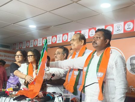 Bengal: Three ex-Trinamool RS members join BJP