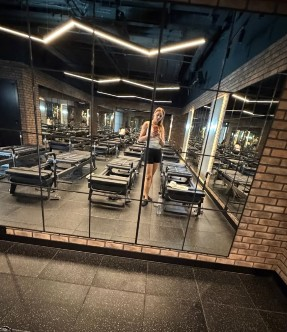 Nargis Fakhri swaps gym workout for a pilates session