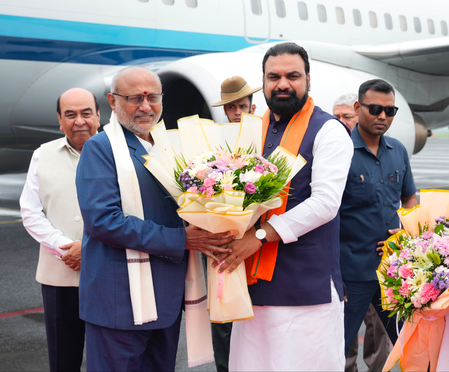 Vice President CP Radhakrishnan arrives in Gaya for Bihar MLAs’ training programme