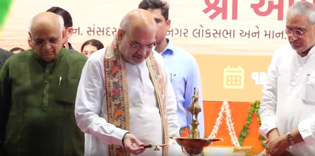 Amit Shah inaugurates, lays foundation stone for Rs 404.63 crore civic projects in Ahmedabad