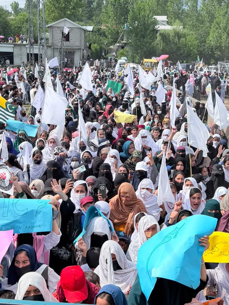 Hundreds of school children in PoK protest against Pakistani military’s atrocities