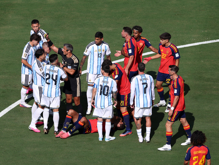 Don’t suspend Paredes for World Cup final fracas, says Spain midfielder Gavi