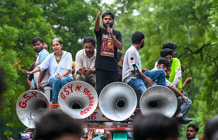 AAP’s fresh attack on Congress ecosystem over ‘weakening’ CJP-led student stir