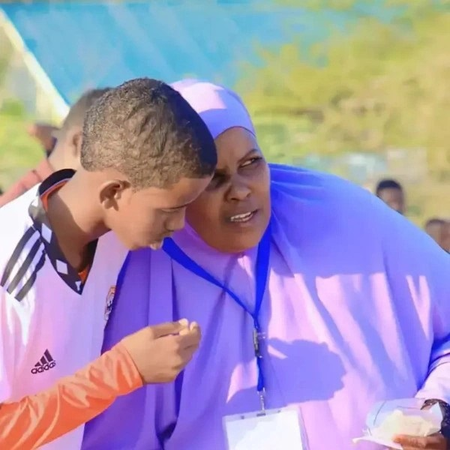 Female football coach defies cultural norms in Kenya refugee camp