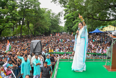 Kolkata Police file complaint against Mamata Banerjee-led Trinamool faction over July 21 rally violations