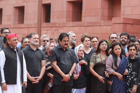 ‘Their hearts are as black as their clothes’: Union Ministers on Opposition protest