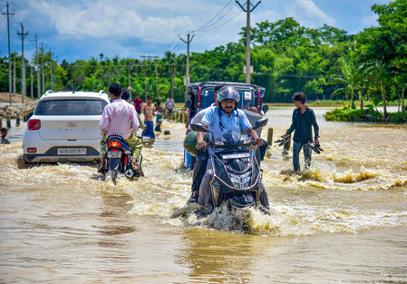 Assam CM visits flood-hit areas, assures supply of essential items