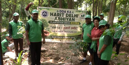 Ek Ped Maa Ke Naam campaign: DDA conducts plantation drive at Haus Khas park in Delhi