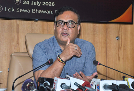 Large-scale construction work around a private university posing threat to Guwahati city: Assam CM