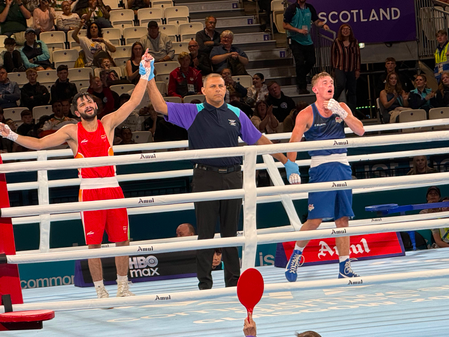 CWG 2026: India’s Sachin outclasses England’s William Hewitt to enter men’s 60kg boxing quarterfinals