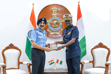 Air Force Chiefs of India and Cote d’Ivoire discuss defence cooperation, issues of mutual interest