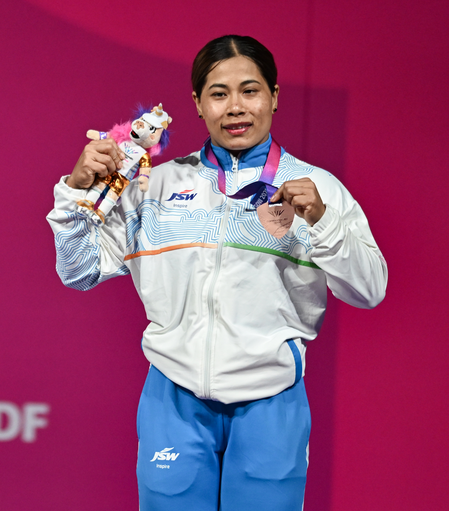 CWG 2026: Sports Min Dr Mandaviya hails lifter Bindyarani Devi’s gritty show in bronze medal win