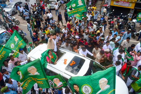 Tejashwi Yadav leads Bankipur roadshow, warns of stir over arrested students issue