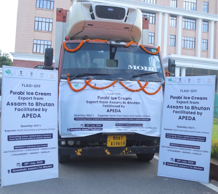 Assam exports 1st consignment of Purabi Ice Cream to Bhutan in ‘sweet milestone for India’