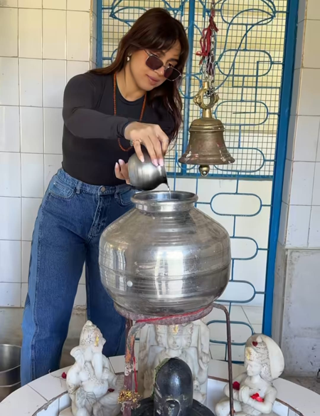 Bhumi Pednekkar faces backlash for wearing sunglasses while offering prayers at Shivling during Sawan