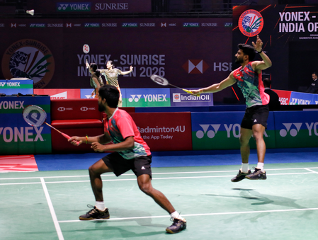‘Parents are watching me live after 13 years’: Arjun-Hariharan savour Badminton WC opener win