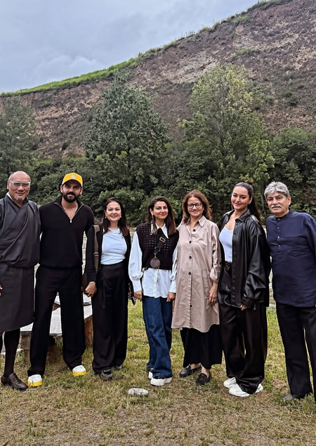 Amid clash with Kangana Ranaut, Sonakshi Sinha spends time with Zaheer Iqbal & in-laws in Bhutan