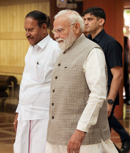 PM Modi hosts breakfast meeting with 37 BJP MPs at his residence