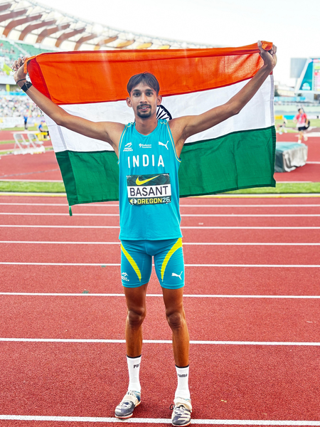 Basant wins high jump silver; Shahnavaz bags bronze in long jump at U20 Athletics Worlds