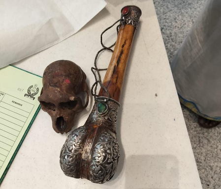 CISF detects skull concealed in passenger’s hand baggage at Delhi airport