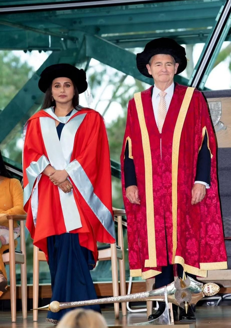 Rani Mukerji breaks down in tears as she receives honorary doctorate from La Trobe University