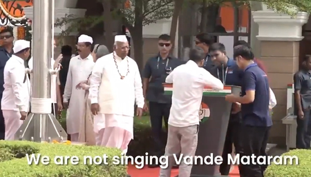 BJP accuses Congress of disrespecting Vande Mataram at I-Day event