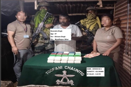 Heroin valued at Rs 12.09 crore seized in Mizoram, two arrested