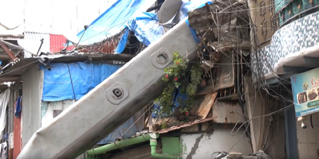 Crane collapses on two houses in Mumbai’s Kurla during eviction operation, eight injured