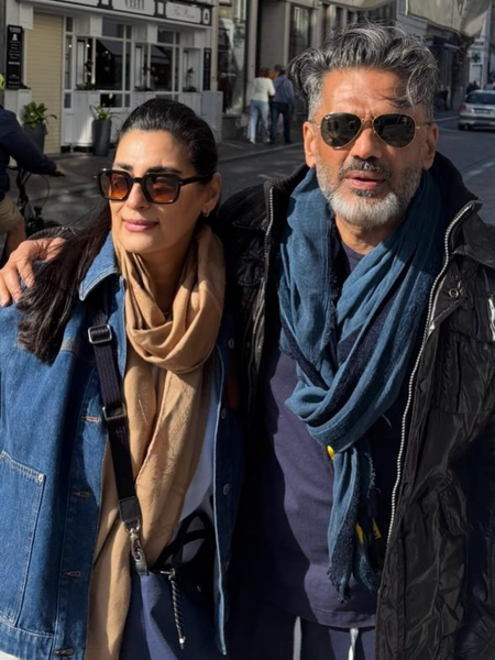 Suniel Shetty says ‘Tough Keeping up with you’ as he wishes wife Mana on her birthday