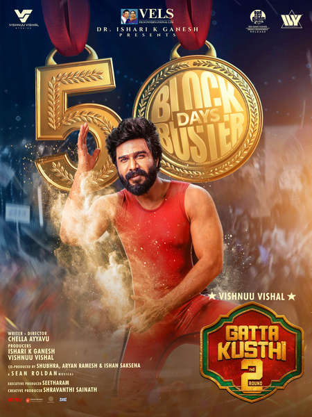 Vishnu Vishal pens note of gratitude as ‘Gatta Kusthi 2’ completes 50 days!