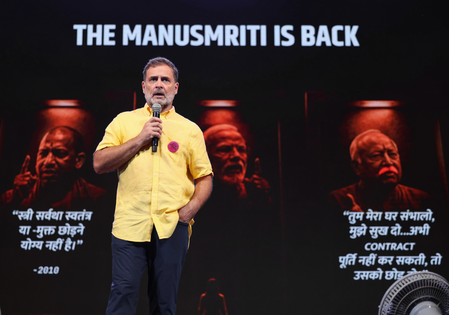 ‘Insult to Sanatan Dharma’: NDA hits out at Rahul Gandhi for invoking ‘Manusmriti’