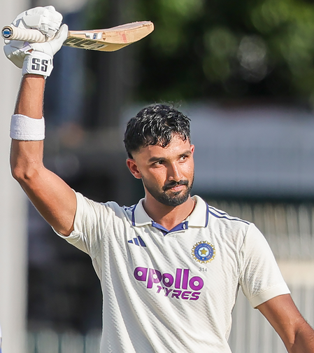 2nd Test: Padikkal hits 117 as India reach 300/5 against Sri Lanka despite Fernando’s three-for
