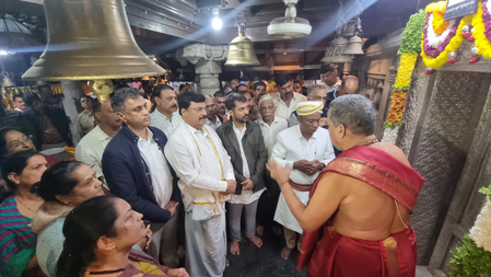K’taka Minister offers special prayers for good rains in Madikeri