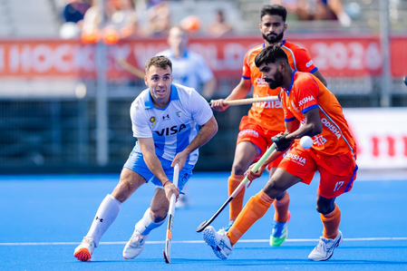 Hockey World Cup: Indian men’s team’s semis hopes end in 3-5 defeat against Argentina (Lead)