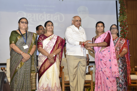 Gujarat CM’s Rakhi gift to 14 women MLAs: Rs 28 crore grant for infra works in constituencies
