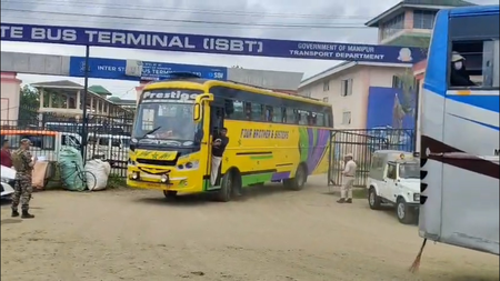 Over 1,700 passengers travel from Imphal as inter-state bus services continue after over 3 years