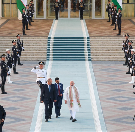 PM Modi departs for Kyrgyzstan, concluding visit to Uzbekistan