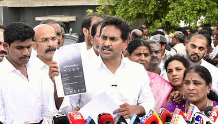 Jagan accuses Naidu govt of weakening education in Andhra government schools