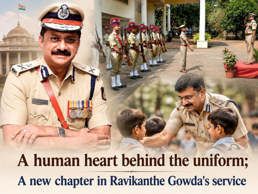 A human heart behind the uniform: Ravikanthe Gowda begins a new chapter