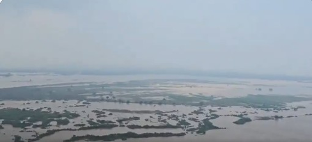 Bihar flood: Samrat Choudhary conducts aerial survey as Son barrage discharge rises