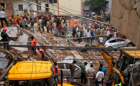 Delhi building collapse: 1 dead, six people rescued; Congress, AAP seek accountability